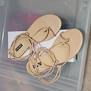 Nine West Pansie3 8M Light Pink (Tan) Strappy Sandal